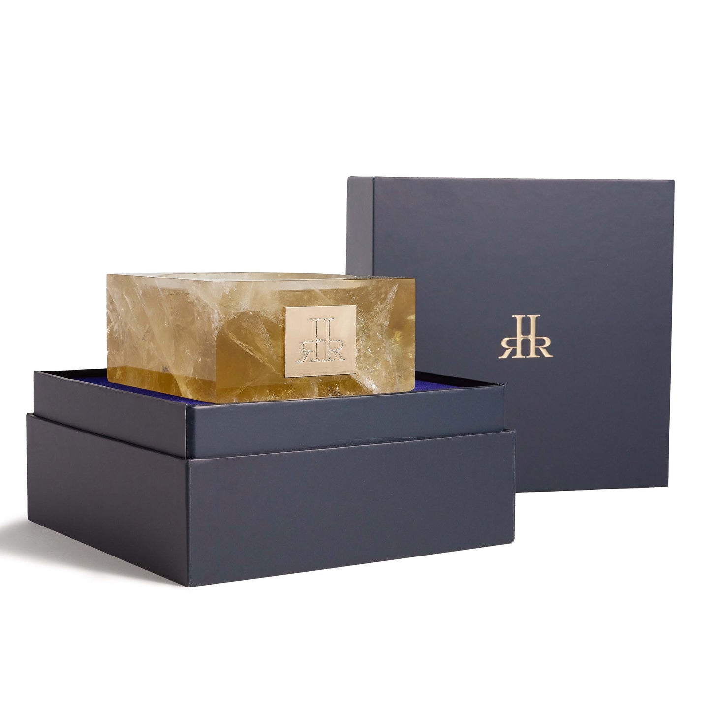 Citrine Stone Riser Tray With Gift Box | RHR Luxury Home Fragrance