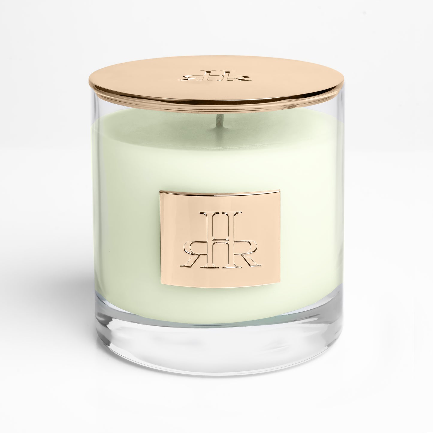 Estancia Luxury Scented Candle Front View With Gold Lid | RHR Luxury Home Fragrance