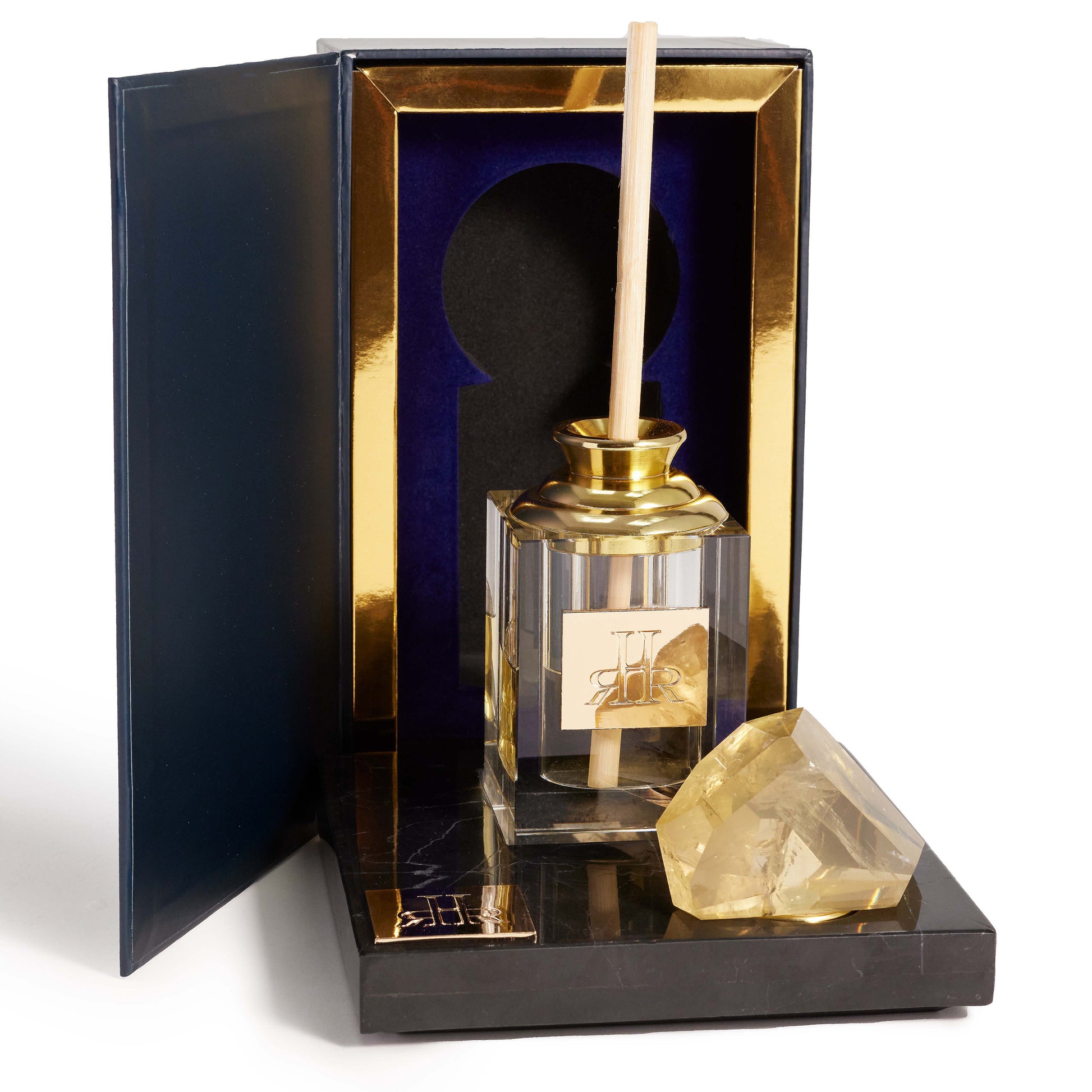 Nero Marquina Diffuser Tray With Gift Box | RHR Luxury Home Fragrance