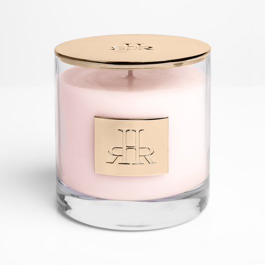 Oxypétala Luxury Scented Candle Front View With Lid | RHR Luxury Home Fragrance
