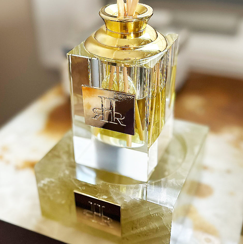 Siesta Large Crystal Diffuser On Citrine Riser | RHR Luxury Home Fragrance