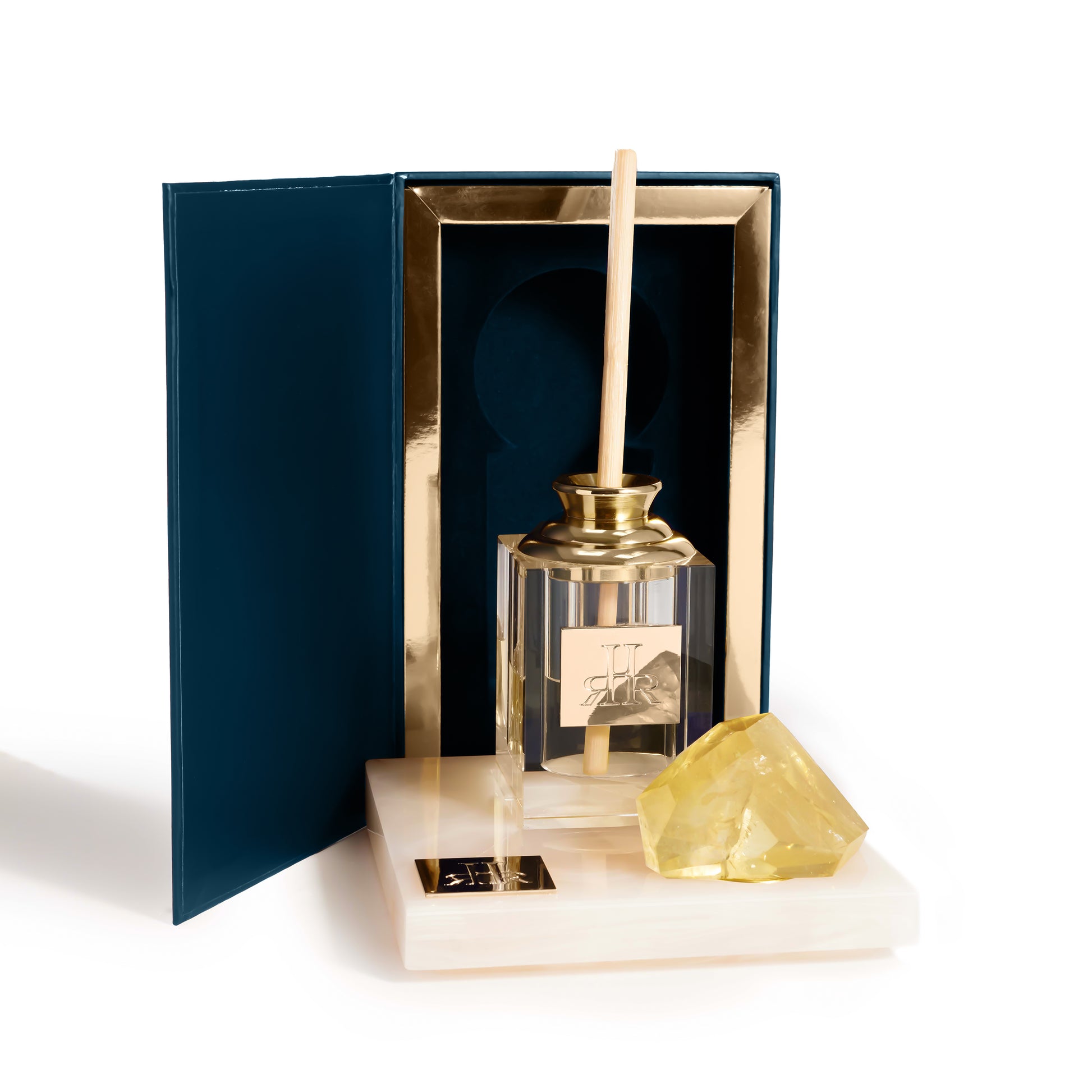 Siesta Large Crystal Diffuser With White Onyx Tray And Gift Box | RHR Luxury Home Fragrance
